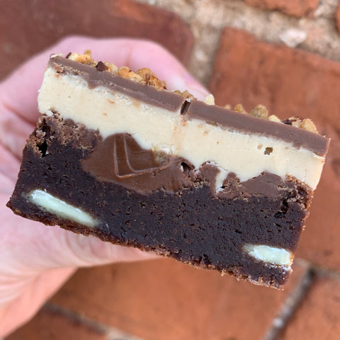 White Chocolate Hazelnut Brownie